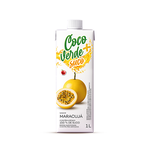 Suco Coco Verde+ Maracujá 1L