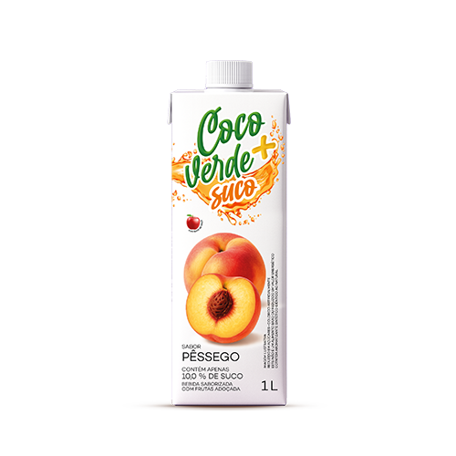 Suco Coco Verde+ Pêssego 1L