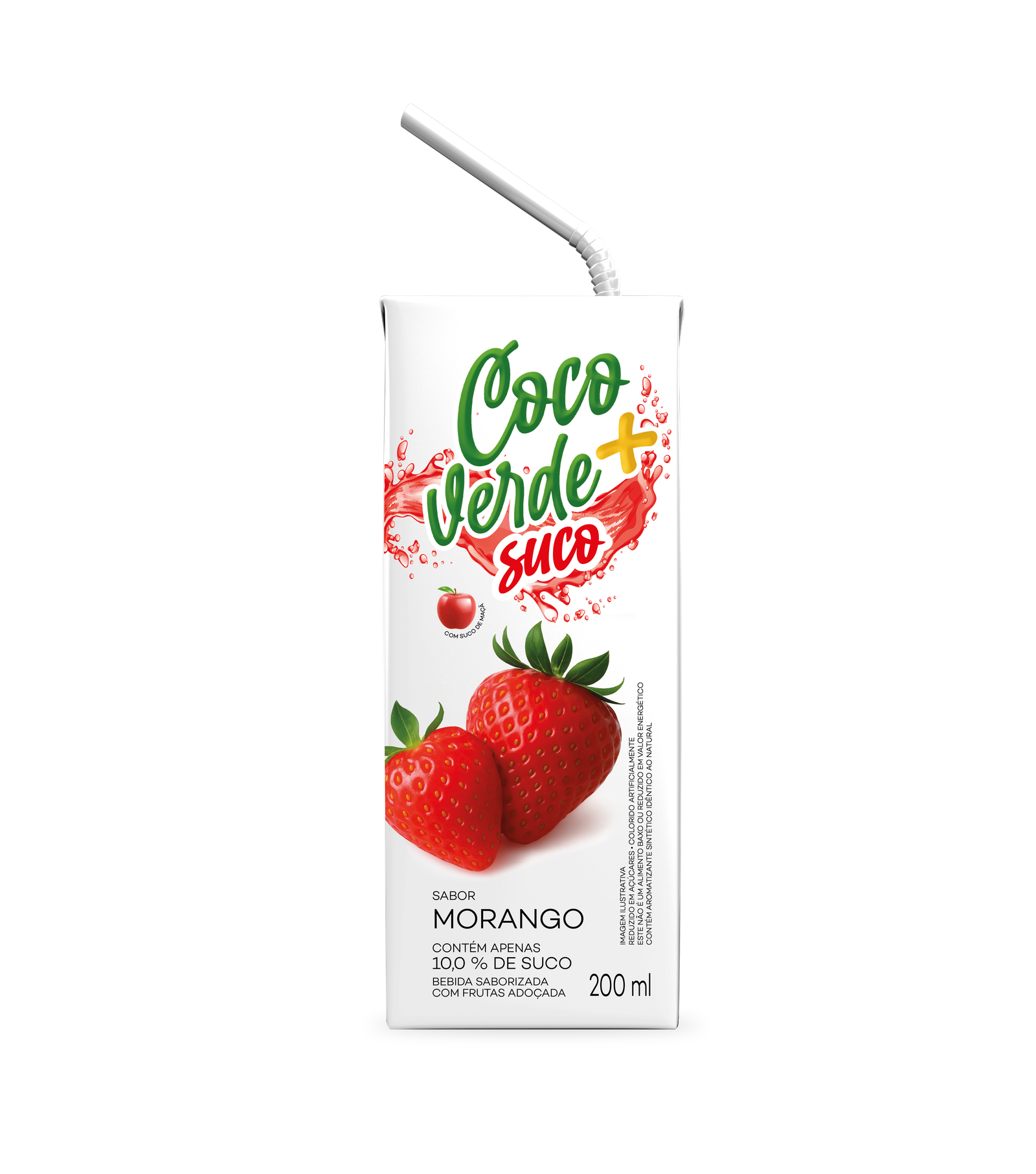 Suco Coco Verde+ Morango 200ml