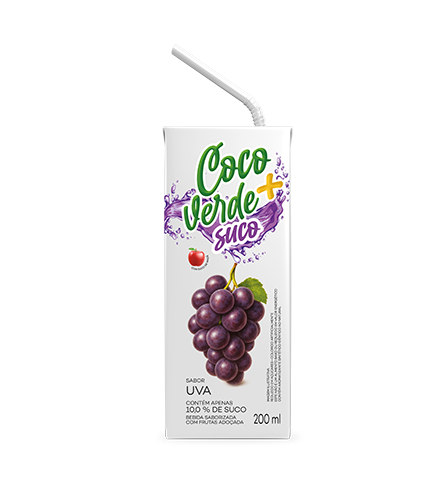 Suco Coco Verde+ Uva 200ml